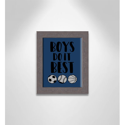 Boys Do It Framed Art