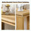 Console avec tablette de rangement - canapé rustique de style campagnard avec garniture perlée, table d'entrée étroite à 2 niveaux pour couloir, vestibule ou derrière le canapé