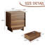 Ensemble de chambre à coucher 3 pièces Catarina, commode 9 tiroirs et 2 tables de chevet, brun-724780166