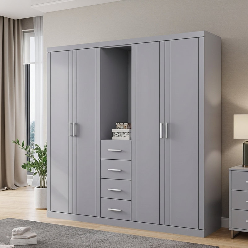 Kimberley Bedroom Essentials Set, Cool Grey
