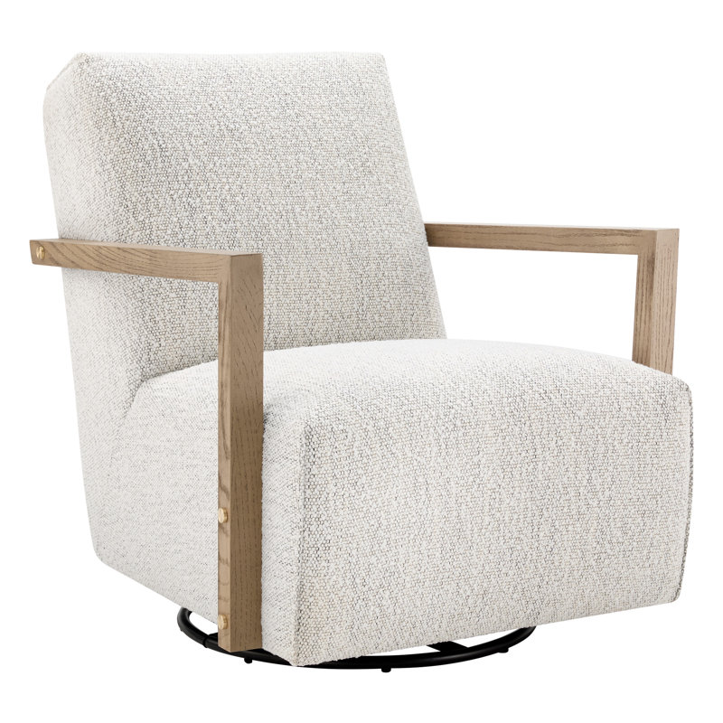 Fauteuil d'appoint pivotant rembourré Camino, Boucle de performance en coton mérinos