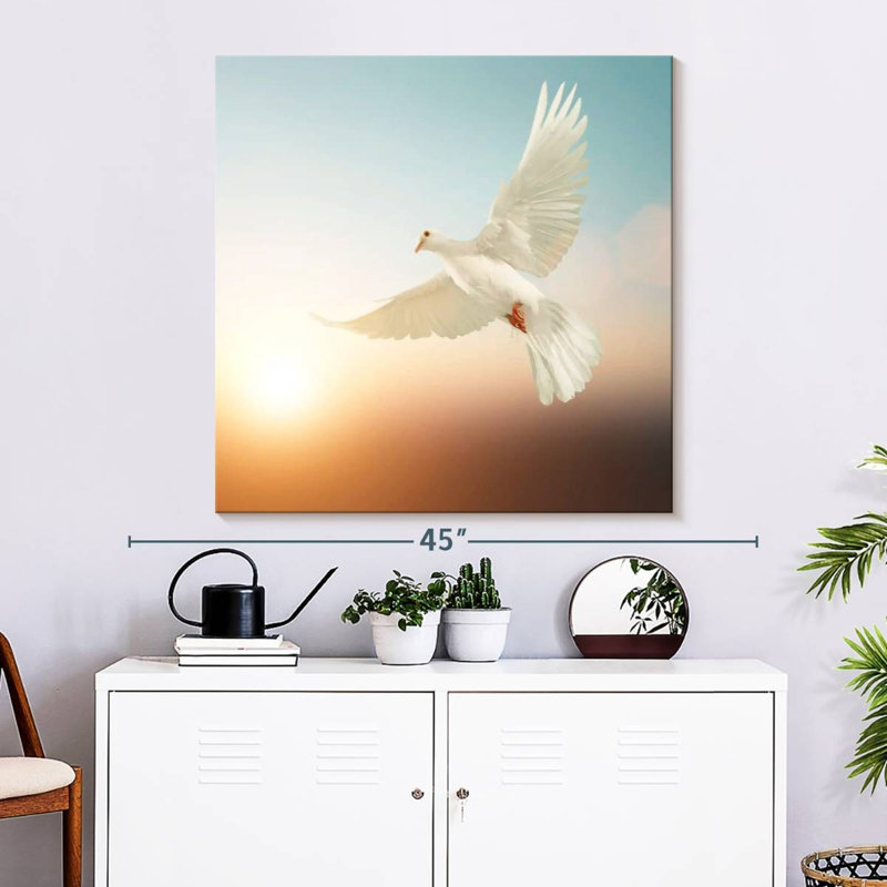 Crowle Radiant Dove, H 33 po x l 33 po