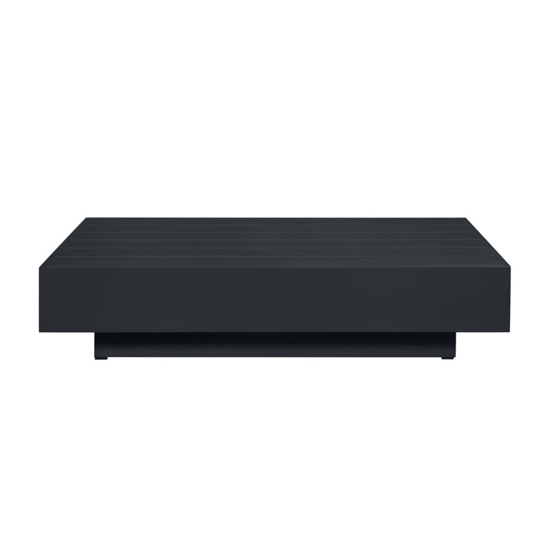 Table basse d'extérieur en aluminium Oslo, Noir ardoise