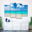 " A Beach Wall Art Multi Piece Canvas Print " 4 - Pieces-1852795570