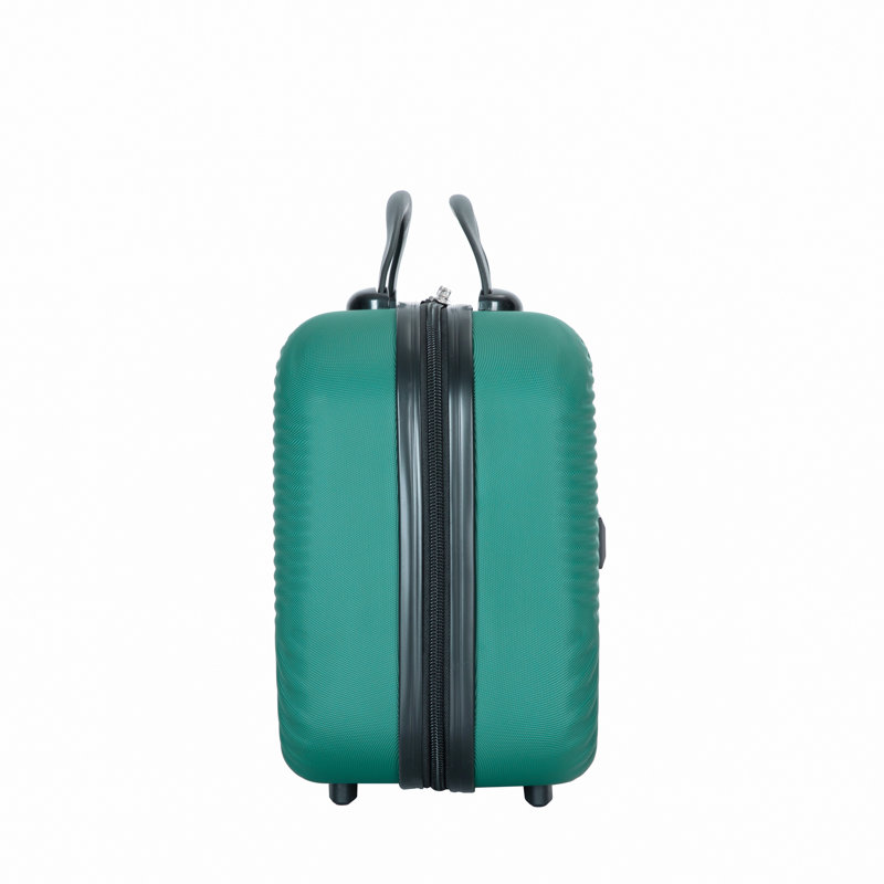 Valise 4 pièces légère en ABS, boîte de maquillage de 14 pouces, roues d'avions (14/20/24/28)