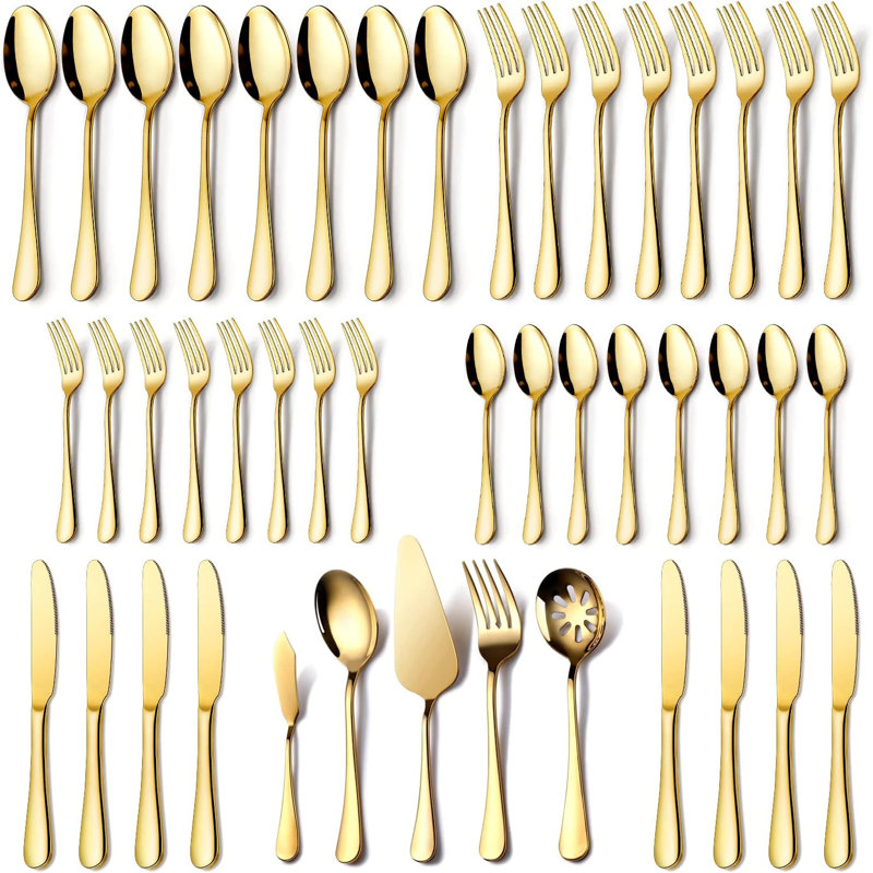 Gold And Silverware Set