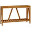 Console, table d'entrée de ferme avec tablette à lattes de rangement, canapé rustique avec anti-basculement-1714107610