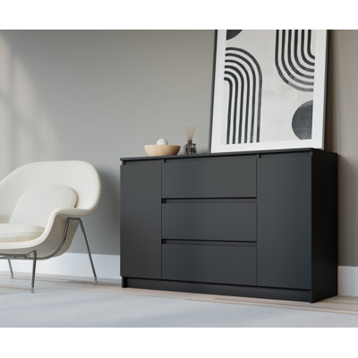 Ismet 120.4cm W 3 - Drawer Chest of Drawers