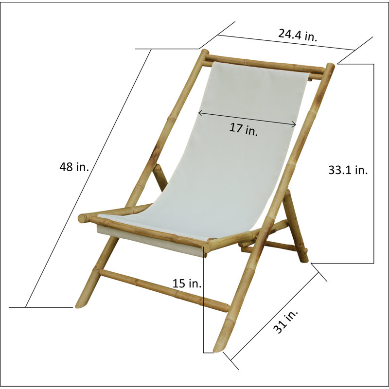 Chaise longue Kristi, Blanc