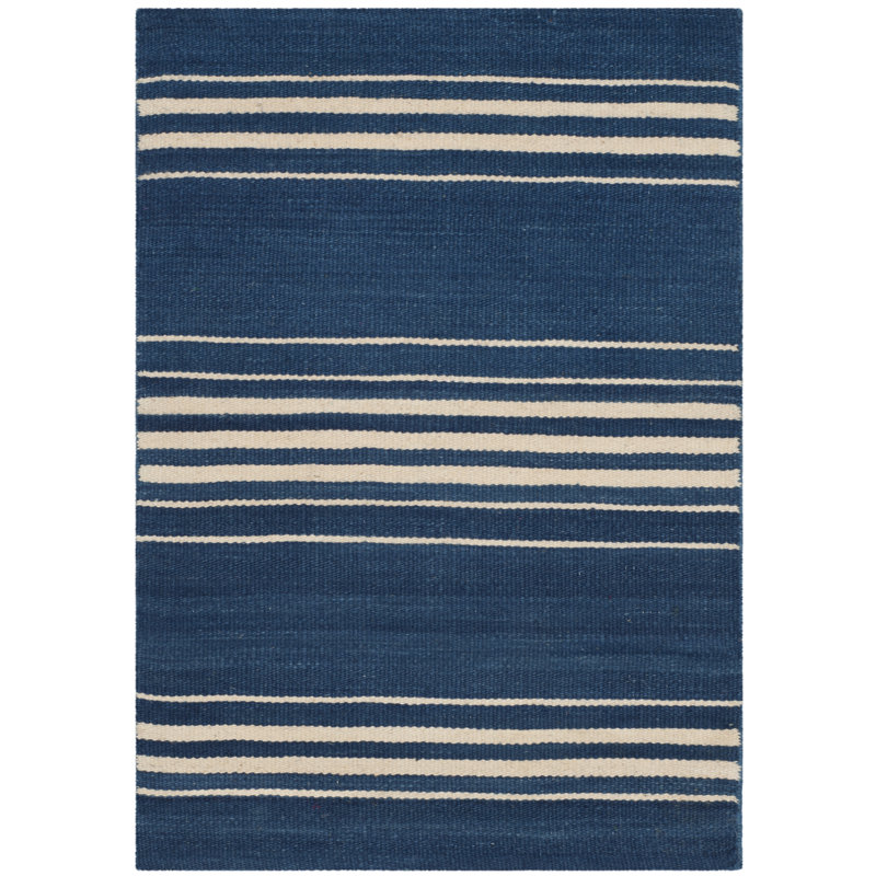 Tapis rayé en laine Ralph Lauren, Rectangulaire 2 pi x 3 pi