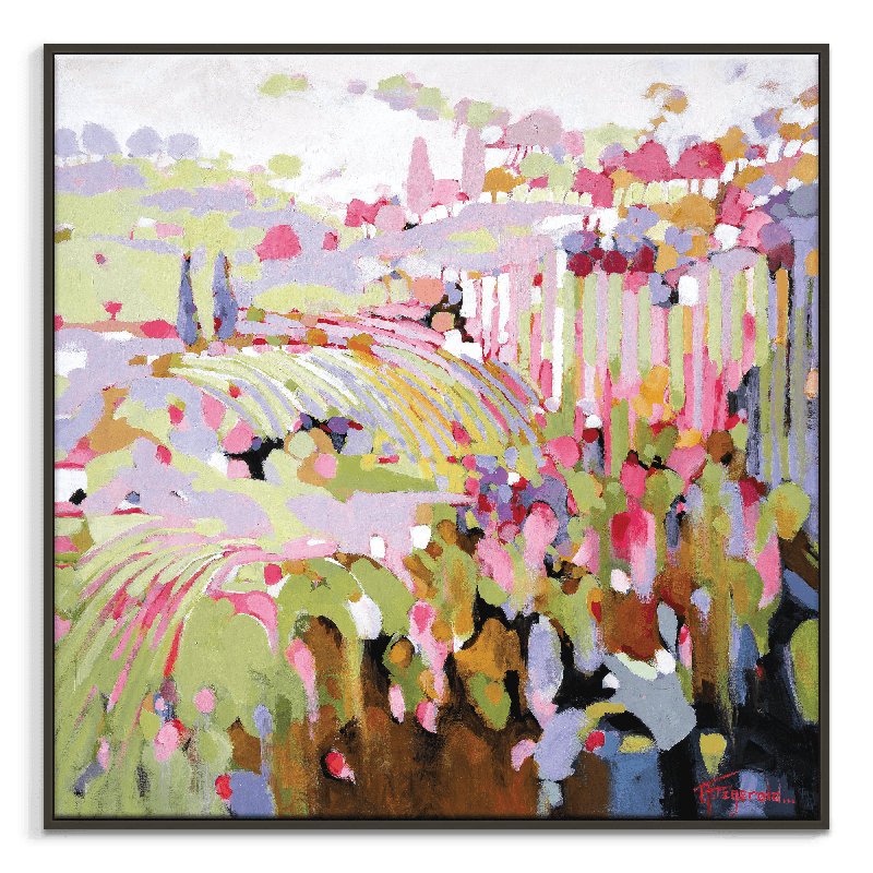 Imagine by Catherine Fitzgerald - Painting, 76cm H x 76cm W x 5cm D, Black Framed Canvas