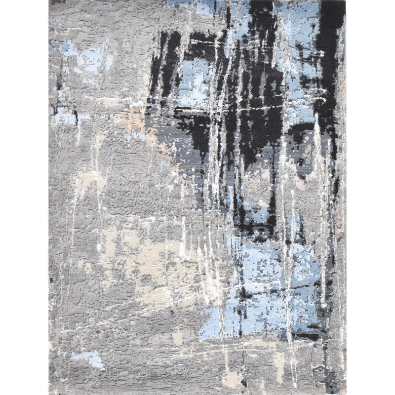 Abstract Area Rug, Round 6'