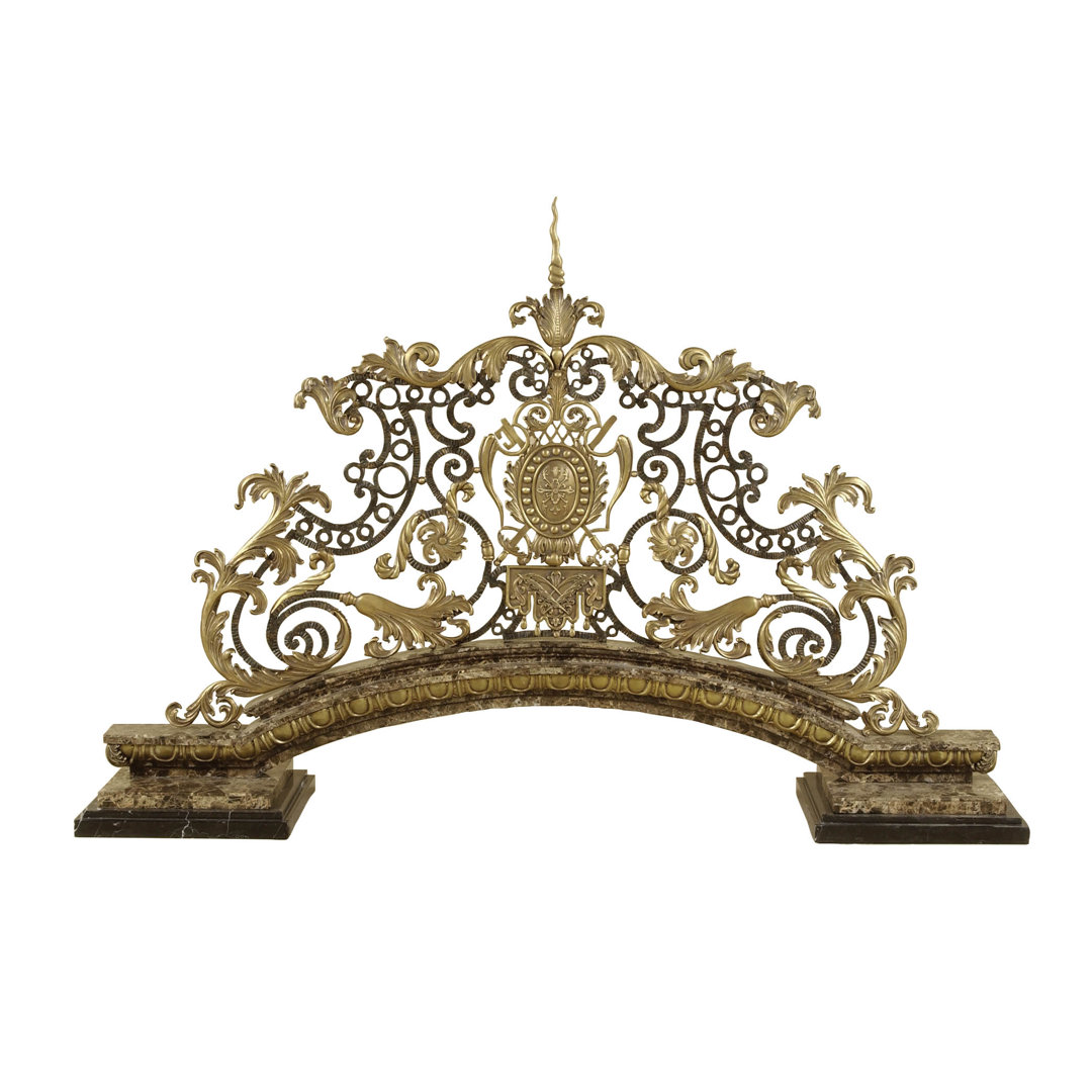 Majestic 1 Panel Iron Fireplace Screen Maitland-Smith