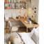 Bureau simple en bois massif en forme de L-935666314