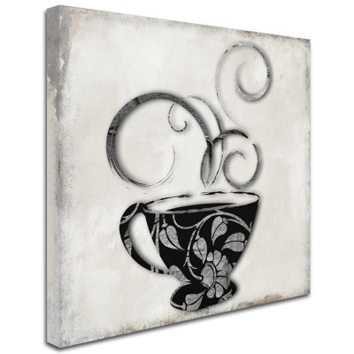Jadaya Silver Brewed 1' Graphic Art on Wrapped Canvas