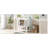 24" Modern Bathroom Vanity With Elegant Twill Design & Soft-Close Hinges, Bathroom Cabinet With Back Open Structure, Adjustable Shelf