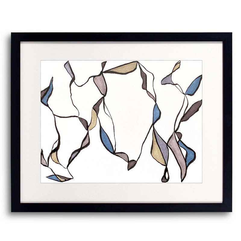 Musing Series 1.2 Print by Susan Arthur, Black Framed Paper, 20" H x 16" W