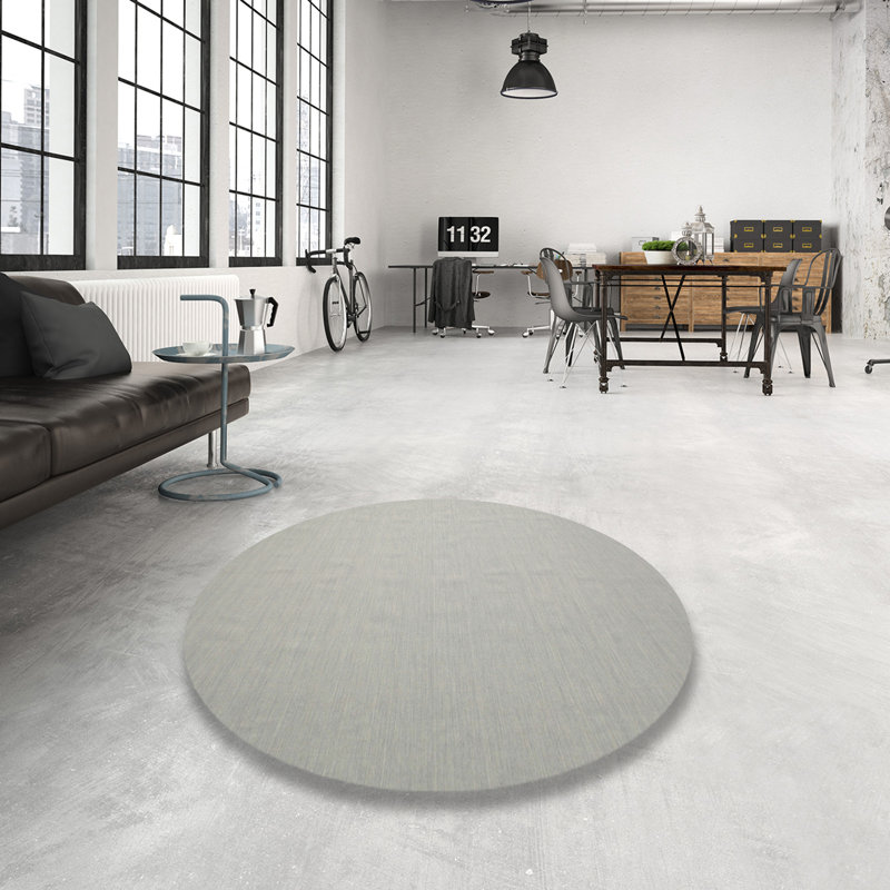 Tapis gris zone contemporaine, Rond 4 pi