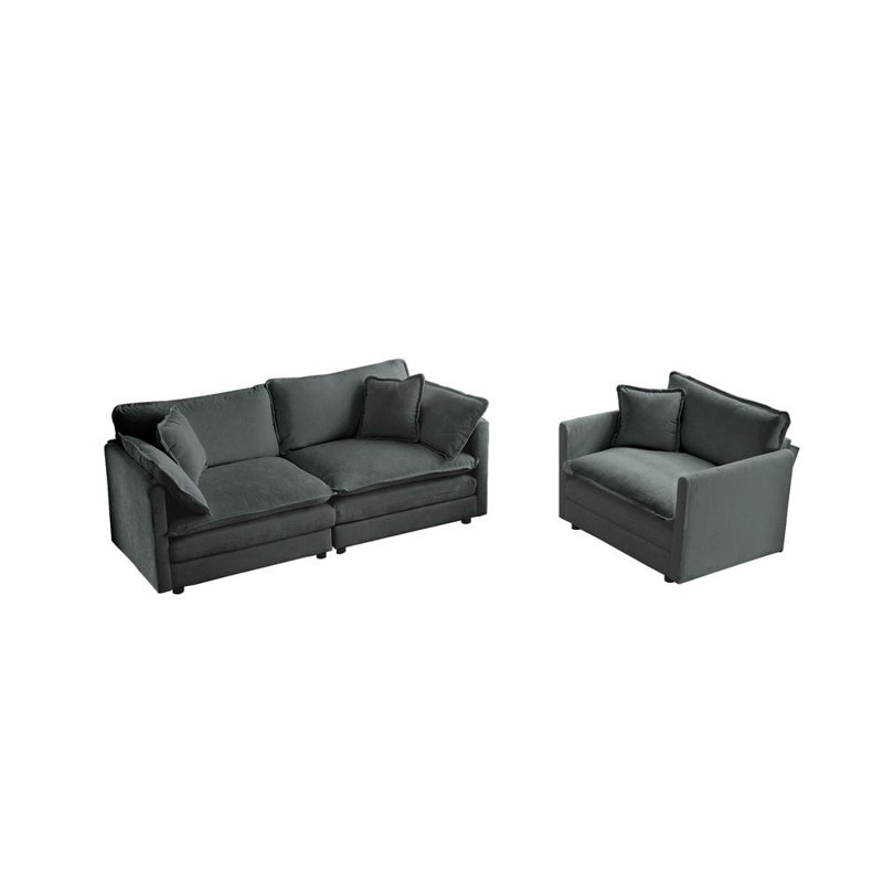 Sectional Sofa (Gray)