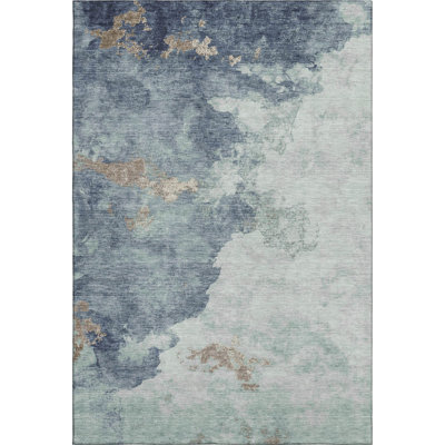 Premium Machine Washable Mayfield AMF2108 Abstract Rug