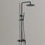 47"H Solid Brass Wall Mounted 3-Functions Exposed Complete Shower System with Slide Bar with Tub Spout-97649425
