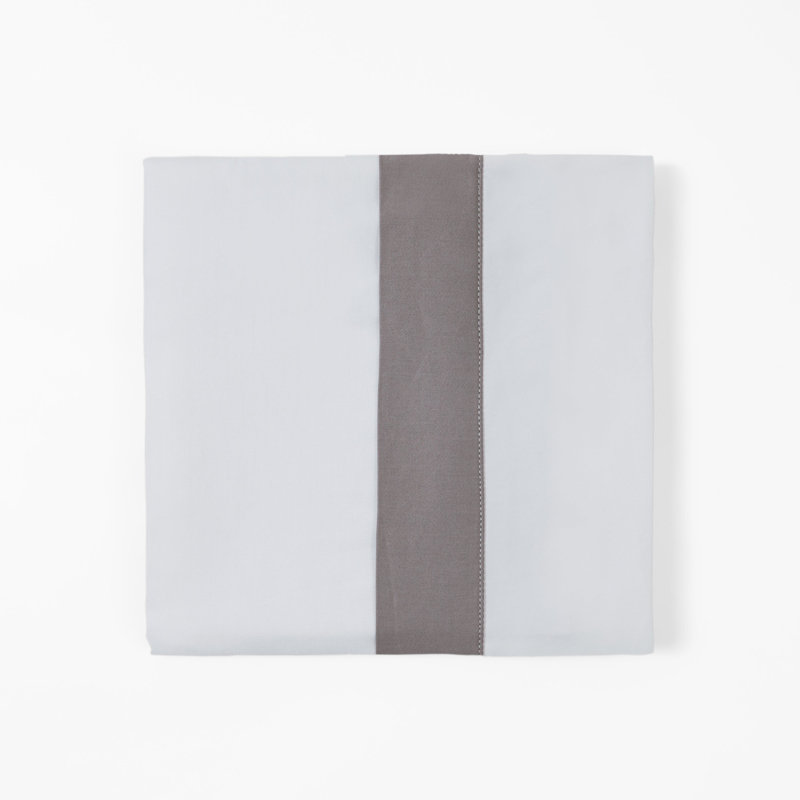 Ensemble de draps 350 fils 350 fils, Ensemble de draps pour très grand lit + un drap-h, Gris
