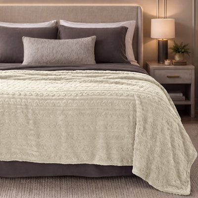 Cozy Faux Shearling Blanket