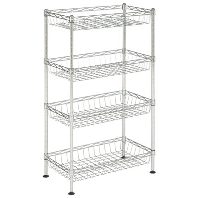 17.7'' W Metal Shelving Unit