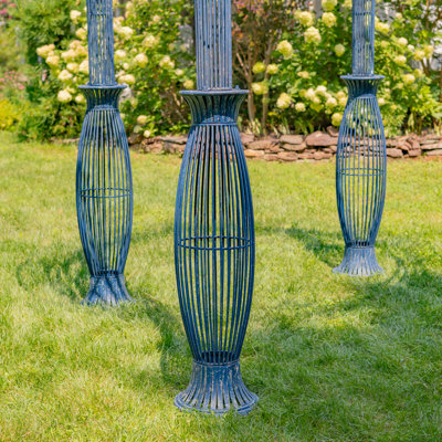 13ft. Tall Round Metal Garden Gazebo