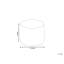 70cm Wide Round Solid Colour Pouffe Ottoman-1079965814
