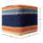 Lithonia Color Block Turkish Acrylic Upholstered Ottoman Pouf