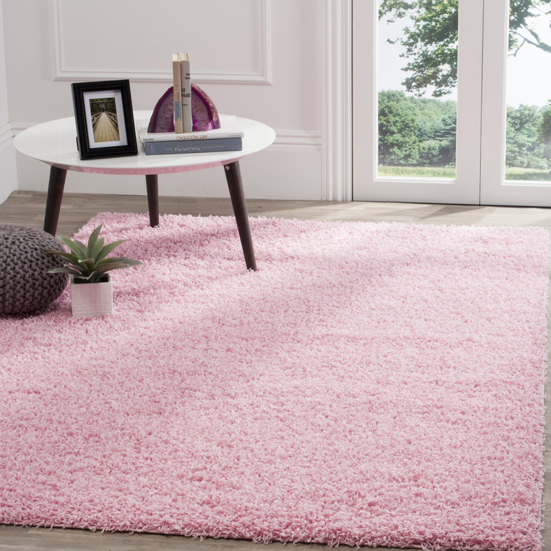 Baldev Shag Performance Solid Color Rug, Rectangle 8' x 10'