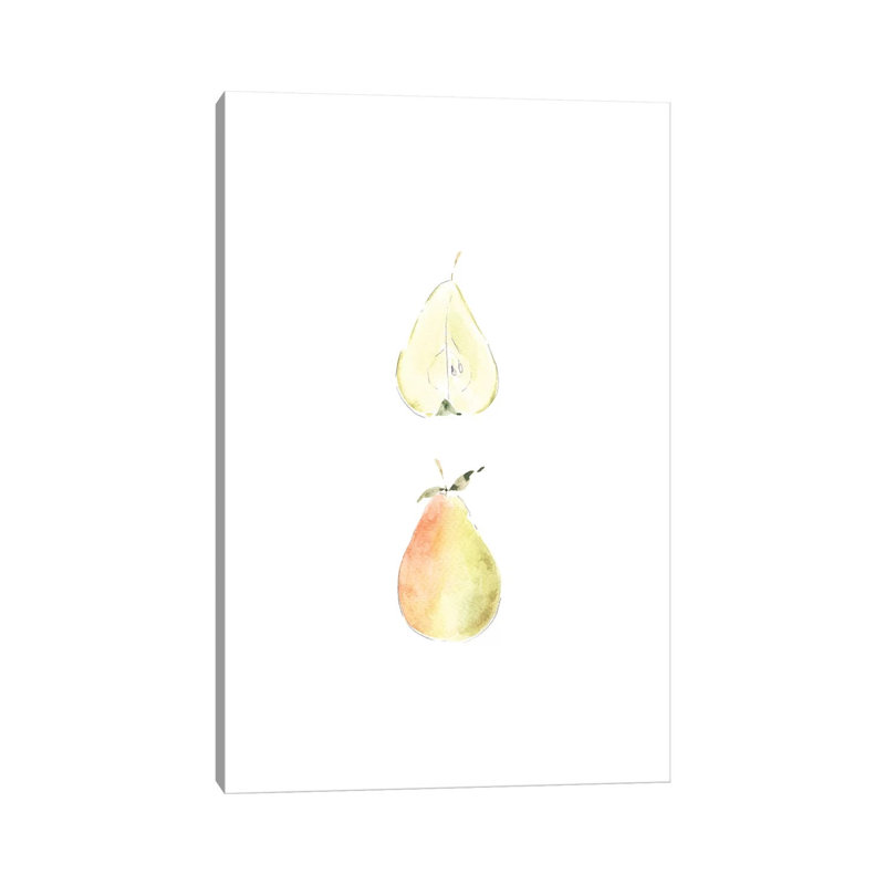 Pear Slice by Melissa Selmin - Wrapped Canvas Gallery-Wrapped Canvas Giclée, 30.48 cm H x 20.32 cm W