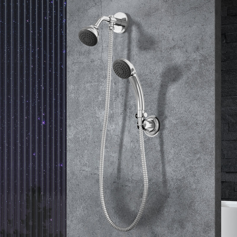 Wall Mounted Shower Set With Handheld Shower (Valve Not Included)