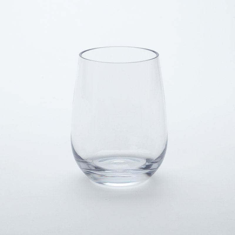 Parker Collection Clear Tritan Stemless Wine Glass, 15 oz