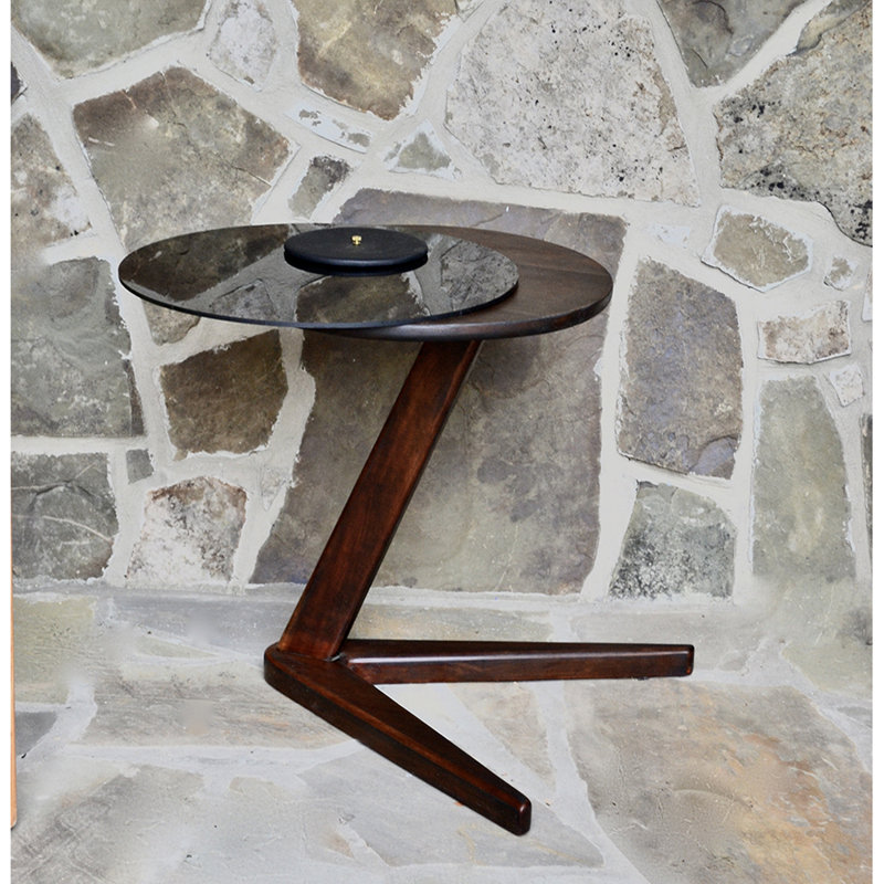 Droid End Table, Cherry