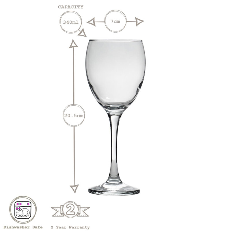 340ml Red Wine Glass Set