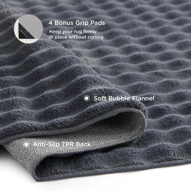 Bedsure Fluffy Area Rugs for Living Room，Machine Washable Shaggy Carpet, Bubble Style