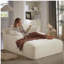 Très grande chaise longue d'intérieur, canapé rembourré en velours côtelé moderne, aucun assemblage requis, canapé-lit confortable pour le salon, le bureau-1982233675