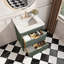 Ensemble de meuble-lavabo autoportant avec poignées et plateau en marbre d'ingénierie-41770053-41770055