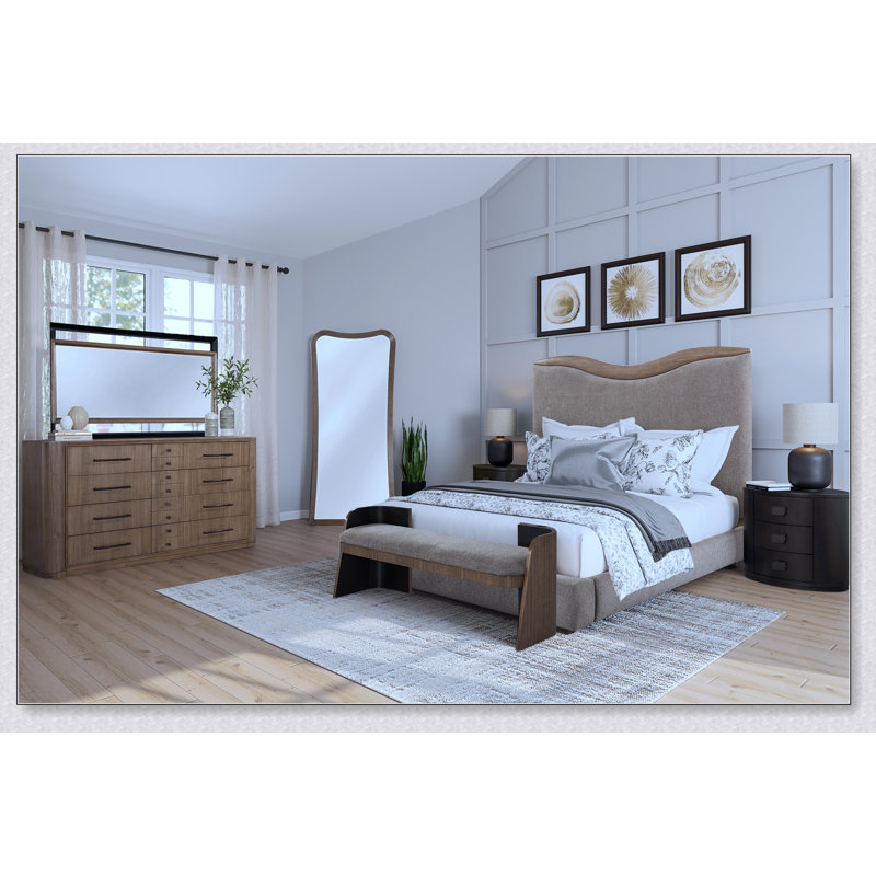 Élégant miroir de plancher pleine longueur avec cadre en bois d'eucalyptus, parfait pour un décor moderne et traditionnel