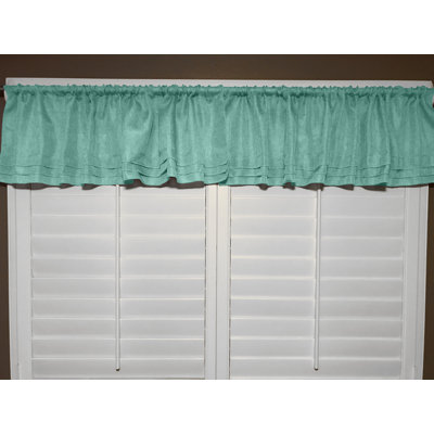 Cantonnière sur mesure de couleur unie 58 po piaf