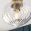 Rodolfo Glass Semi Flush Mount-999981398
