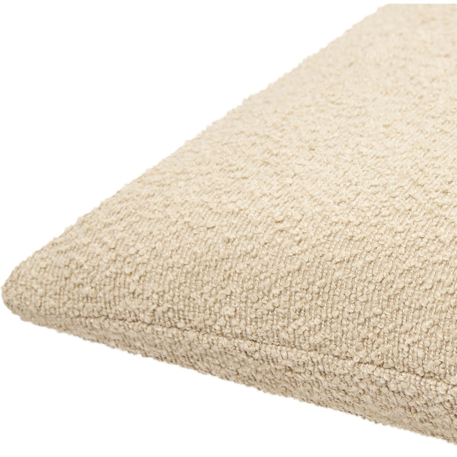 Amalfi Pillow Cover, Square 18", Polyester/Polyfill, Cream