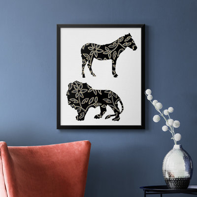 Ornementaux animaux de safari I, toile de qualité supérieure, prête à être accrochée