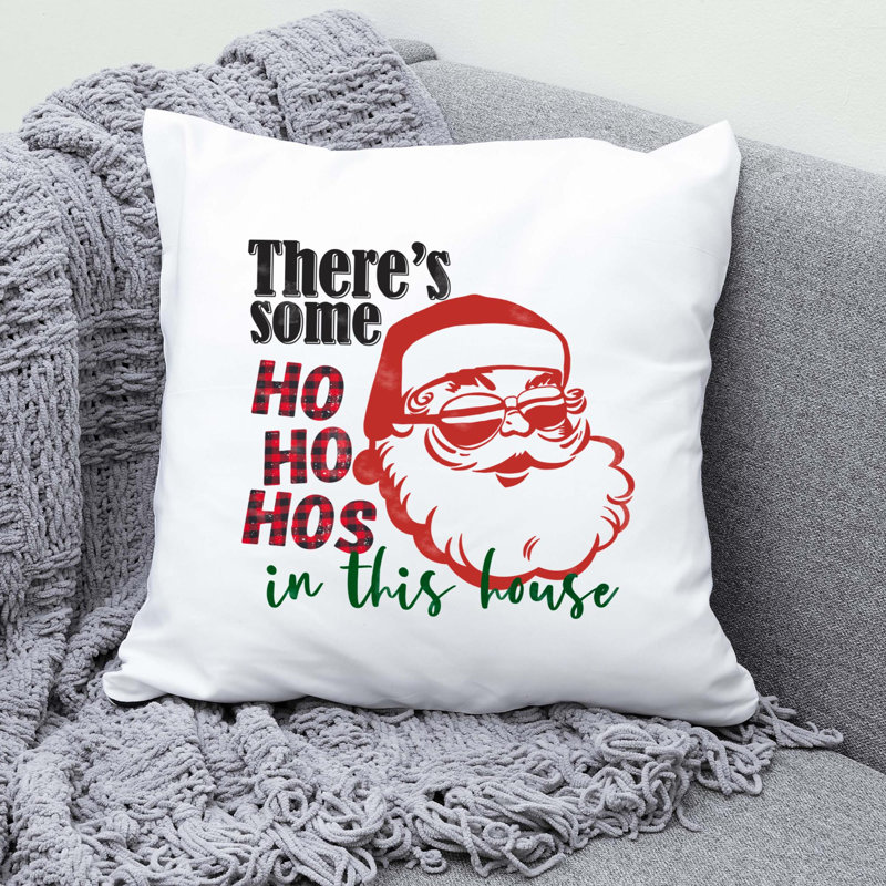 Christmas10 Reversible Throw Pillow, 16" x 16"