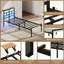Metal Bed Frame with Charging Station & LED Headboard & Movable Storage Rack-1337937812-1337937810