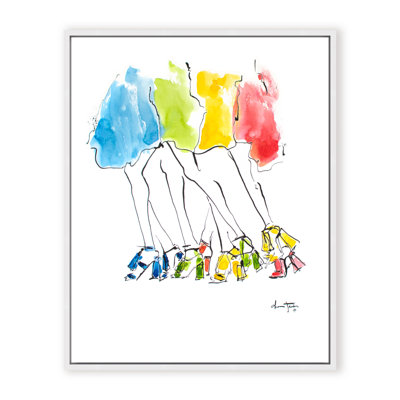 'Runway Rainbow' Framed Print Wall Art