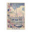 Plaque murale rétro printemps à Paris, design par Annabelle Hall-756784384