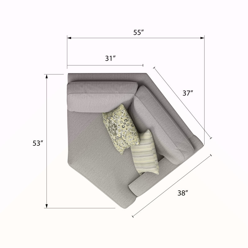 Gray Cuddler Sectional